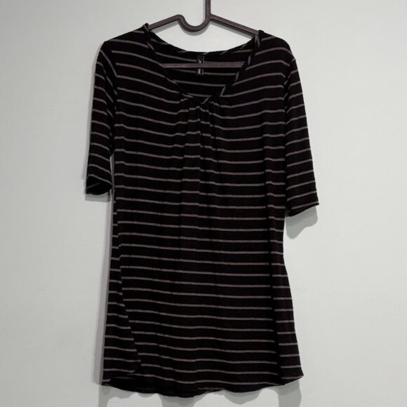 Jason Maxwell Striped V-Neck Tee  – Soft, Stylish, and Ready for Anything - Picture 1 of 2